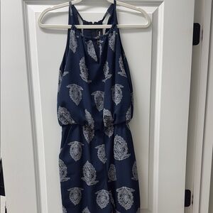 Sam Edelman Navy Paisley Jumpsuit